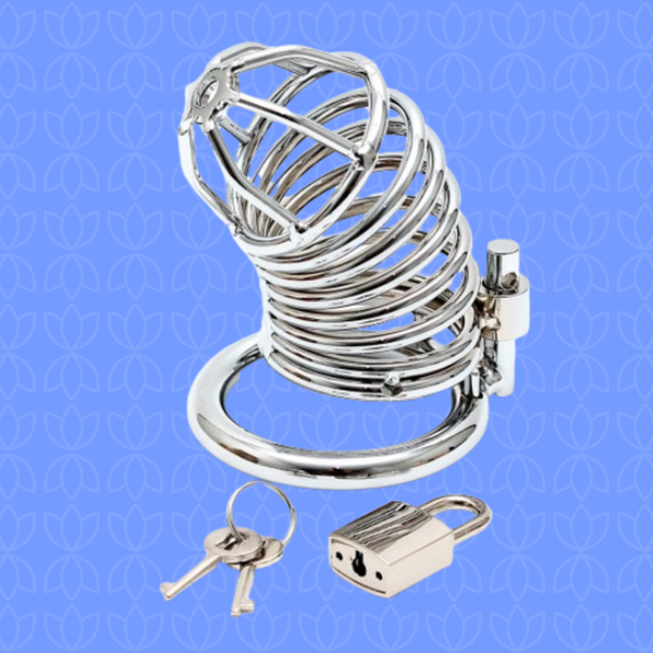 Metal chastity cage with lock | Bodyjoys