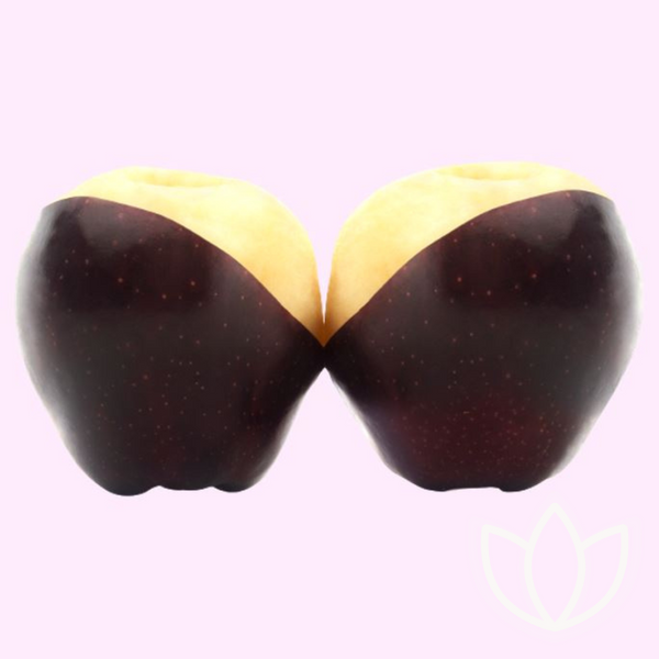 Two apples coated in chocolate that looks like a bra | Bodyjoys