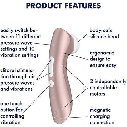 Satisfyer Pro 2 Plus Vibration Clitoral Massager | Clitoral Suction Vibrator | Satisfyer | Bodyjoys