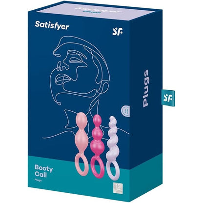 Satisfyer Booty Call Anal Plug Set Multicolour 3 Pieces | Butt Plug Set | Satisfyer | Bodyjoys