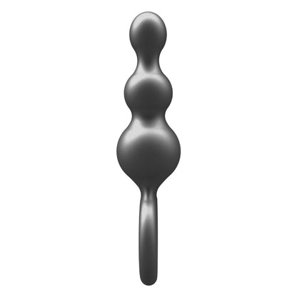 ToyJoy Buttocks The Stuffer 3-Balls Metallic Silicone Plug | Classic Butt Plug | ToyJoy | Bodyjoys