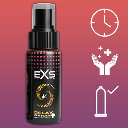 EXS Delay Spray Plus Performance Enhancer 50ml | Male Delay Spray | EXS Condoms | Bodyjoys