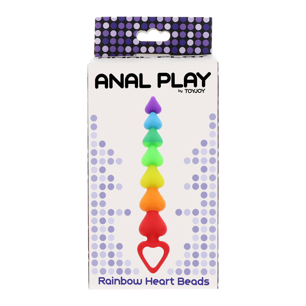 ToyJoy Rainbow Heart Anal Beads | Anal Beads | ToyJoy | Bodyjoys