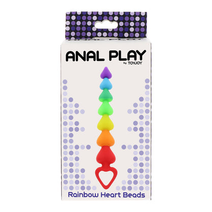 ToyJoy Rainbow Heart Anal Beads | Anal Beads | ToyJoy | Bodyjoys