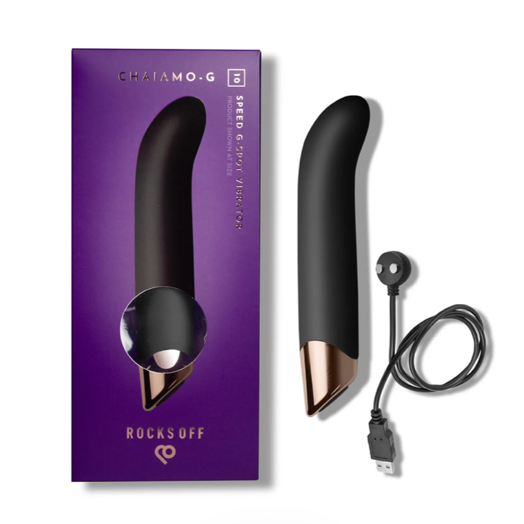 Rocks-Off Chaiamo G G-Spot Vibrator Black | G-Spot Vibrator | Rocks-Off | Bodyjoys