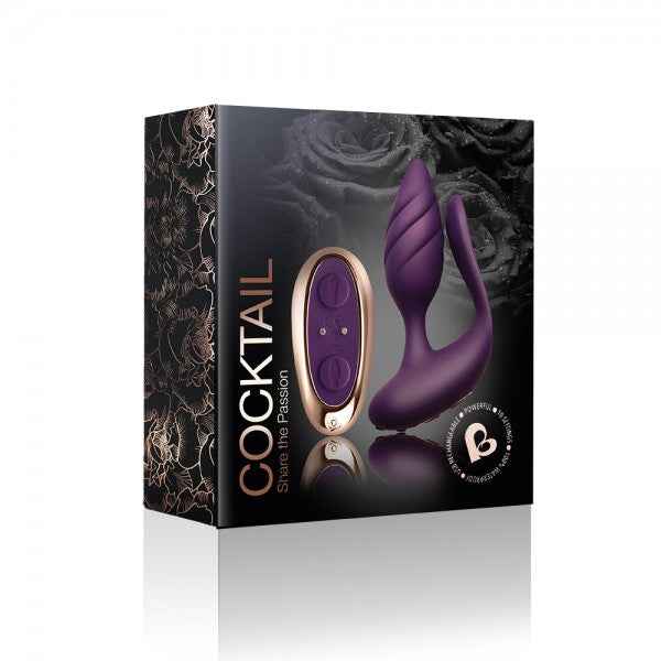 Rocks-Off Cocktail Remote Control Couples’ Vibe Purple | Couples Vibrator | Rocks-Off | Bodyjoys