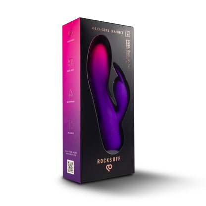 Rocks-Off Glo-Girl Rabbit Vibrator Purple | Rabbit Vibrator | Rocks-Off | Bodyjoys