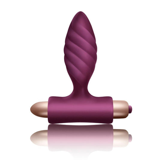 Rocks-Off Climaximum Oryx Twisted Vibrating Butt Plug Purple | Vibrating Butt Plug | Rocks-Off | Bodyjoys