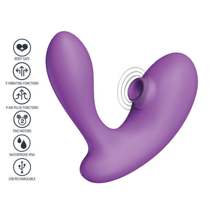 Xocoon DuoVibe I Air And G-Spot Vibrator Purple | Clitoral Suction Vibrator | Xocoon | Bodyjoys