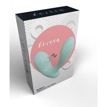 Xocoon DuoVibe II Tapping And G-Spot Vibrator Green | Clitoral Suction Vibrator | Xocoon | Bodyjoys