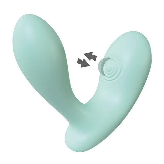 Xocoon DuoVibe II Tapping And G-Spot Vibrator Green | Clitoral Suction Vibrator | Xocoon | Bodyjoys