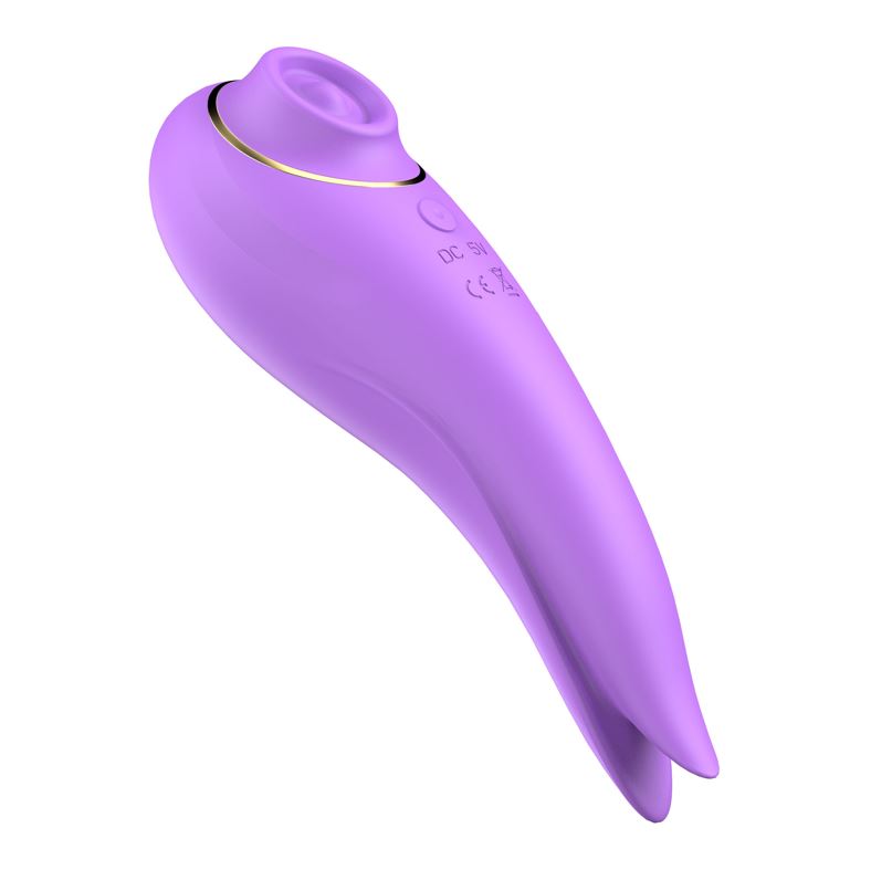 Xocoon SalsaTap Tapping And Tongue Stimulator Purple | Clitoral Suction Vibrator | Xocoon | Bodyjoys