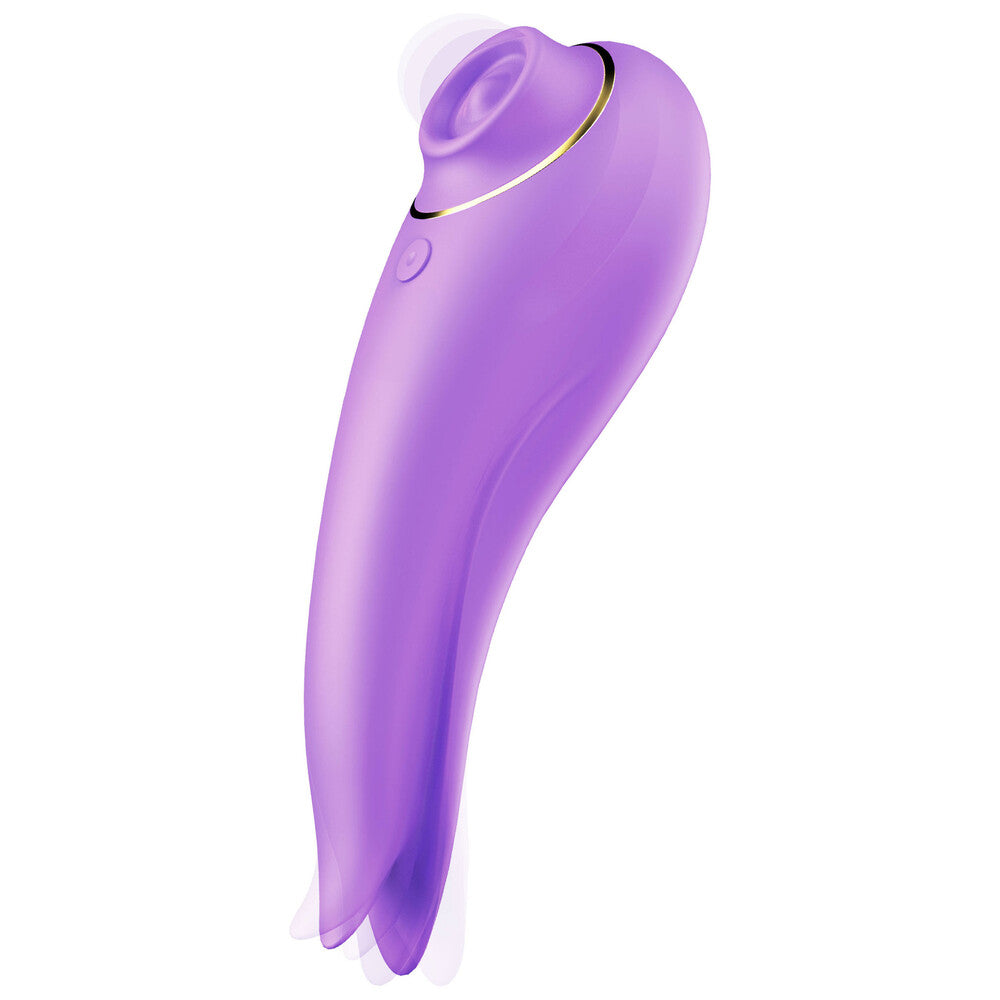 Xocoon SalsaTap Tapping And Tongue Stimulator Purple | Clitoral Suction Vibrator | Xocoon | Bodyjoys