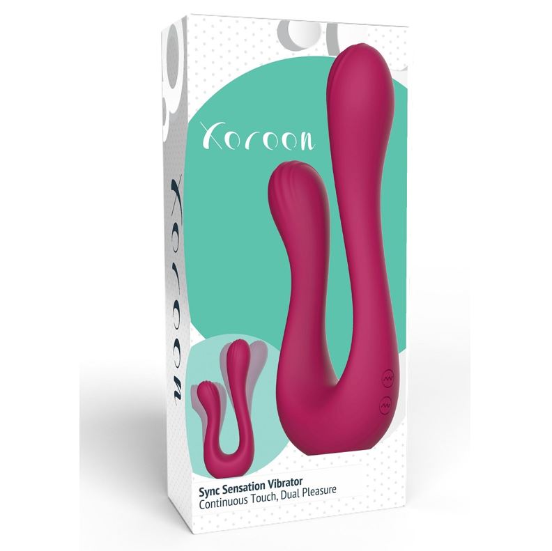 Xocoon Sync Sensation Dual Pleasure Vibrator Fuchsia | Clitoral Vibrator | Xocoon | Bodyjoys