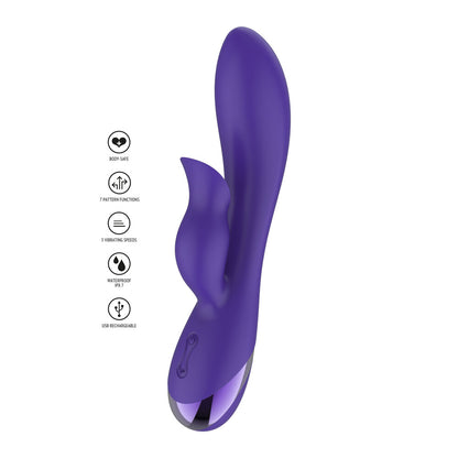 Xocoon Unchained Love Clit And G-Spot Rabbit Vibrator Purple | Rabbit Vibrator | Xocoon | Bodyjoys