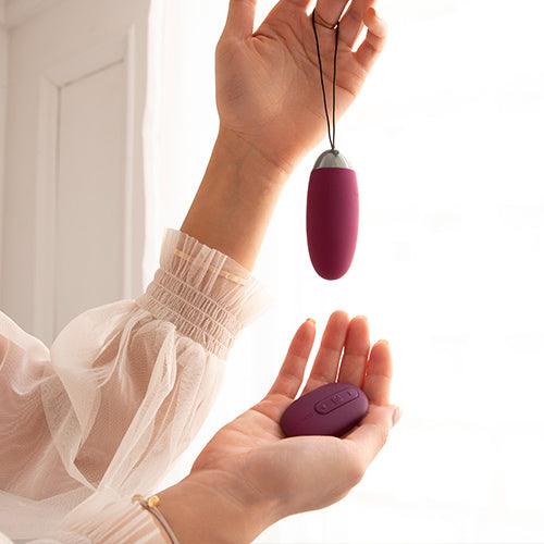 Svakom Elva Remote-Controlled Wearable Bullet Vibrator Purple | Love Egg Vibrator | Svakom | Bodyjoys