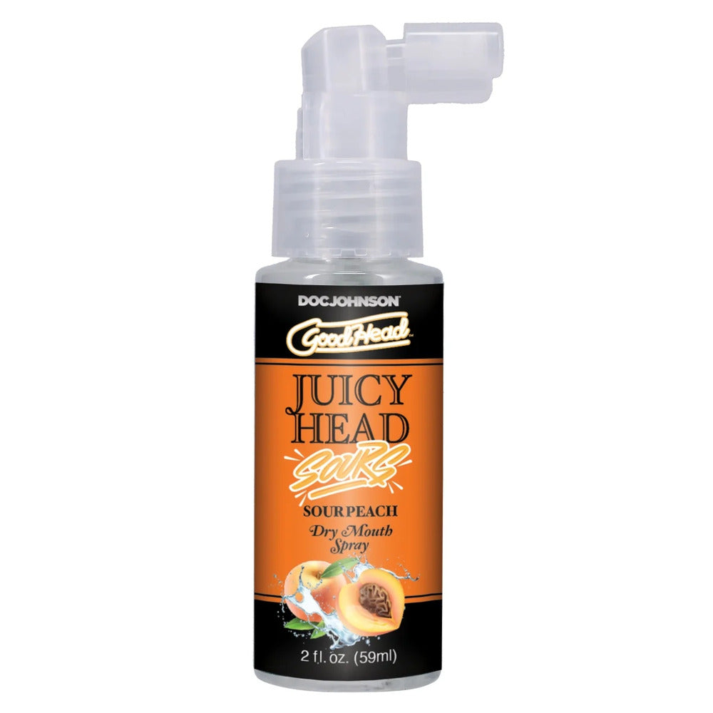 Good Head Juicy Head Dry Mouth Spray Sour Peach 59ml | Intimate Gel | Doc Johnson | Bodyjoys