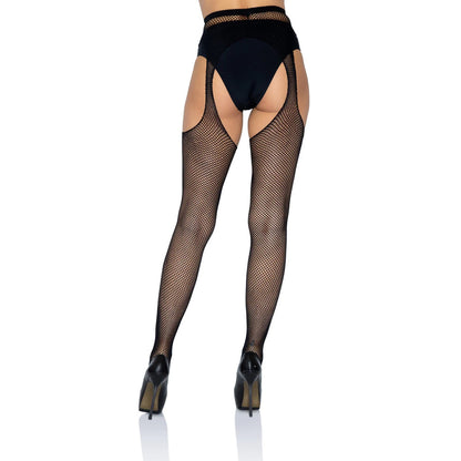 Leg Avenue Fishnet Suspender Pantyhose Black Size 6 To 12 | Sexy Tights | Leg Avenue Lingerie | Bodyjoys