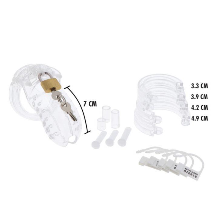 Hidden Desire Extreme Acrylic Chastity Cock Cage Clear | Chastity Cage | Hidden Desire | Bodyjoys