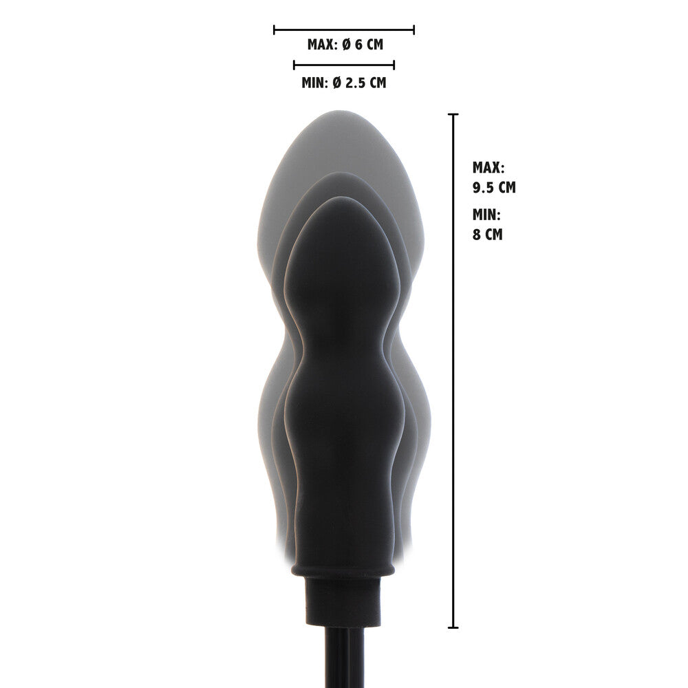 Hidden Desire Extreme Starter Inflatable Bulb Plug Black | Inflatable Butt Plug | Hidden Desire | Bodyjoys