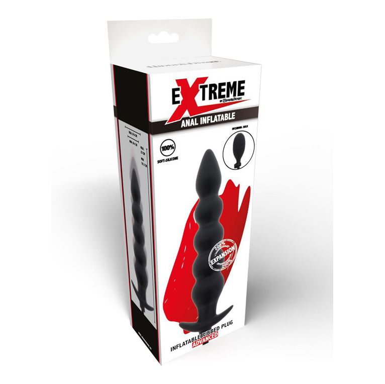 Hidden Desire Extreme Advanced Inflatable Ribbed Anal Plug | Inflatable Butt Plug | Hidden Desire | Bodyjoys