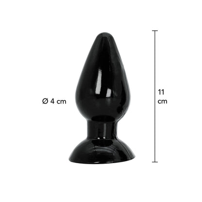 Hidden Desire Extreme 4.3 Inch Butt Plug Medium Black | Classic Butt Plug | Hidden Desire | Bodyjoys