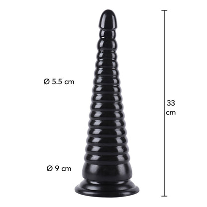 Hidden Desire Extreme 13 Inch XXL Anal Cone Black | Extreme Dildo | Hidden Desire | Bodyjoys