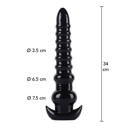 Hidden Desire Extreme 13.1 Inch XXL Anal Drill Dildo Black | Extreme Dildo | Hidden Desire | Bodyjoys