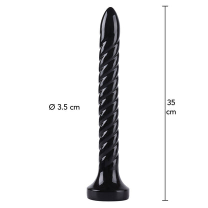 Hidden Desire Extreme 13.7 Inch XXL Anal Serpent Dildo Black | Extreme Dildo | Hidden Desire | Bodyjoys