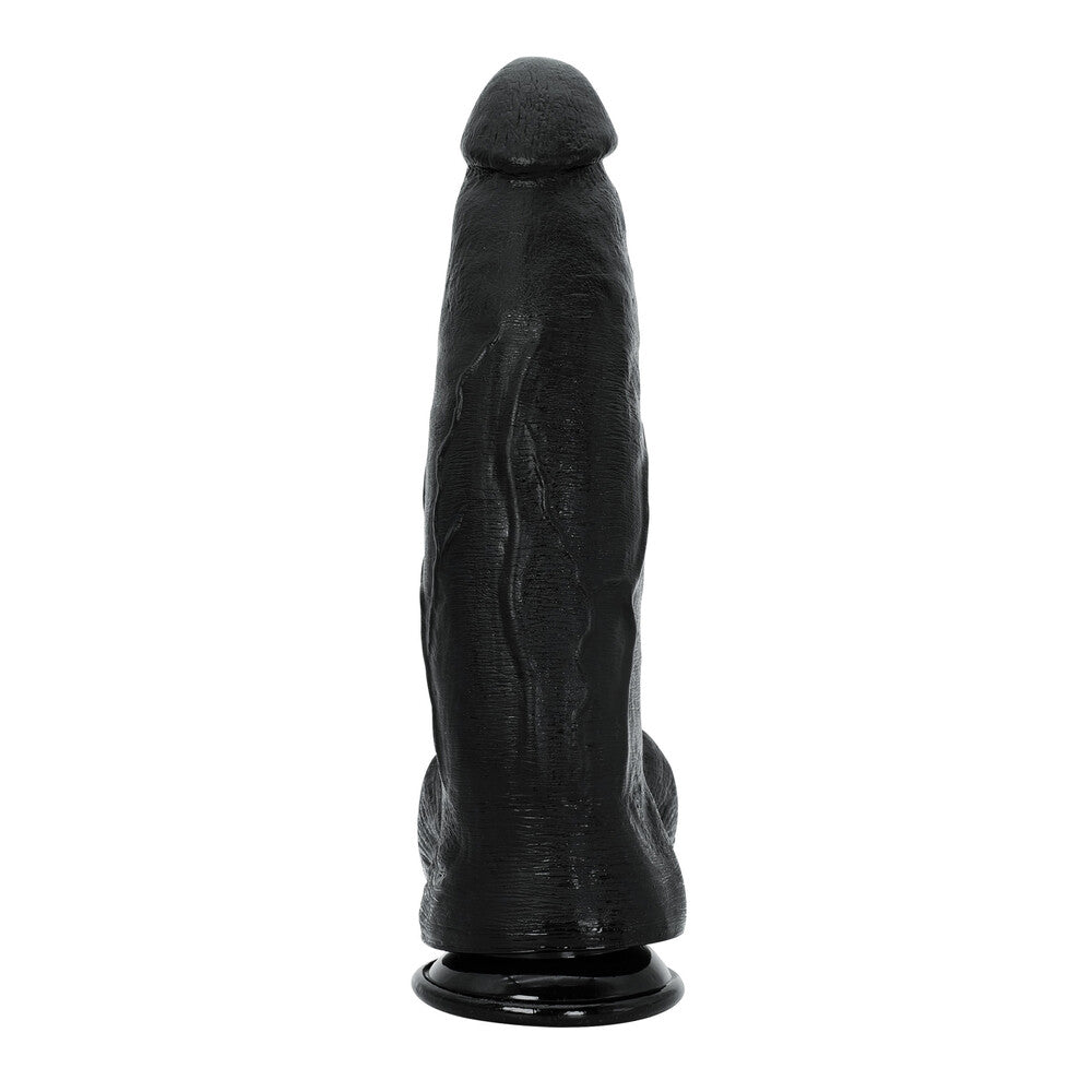 Hidden Desire Extreme 12.5 Inch XXL Dong With Balls Black | Realistic Dildo | Hidden Desire | Bodyjoys