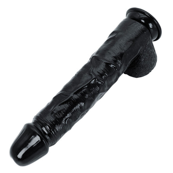 Hidden Desire Extreme 15 Inch XXXL Dong With Balls Black | Realistic Dildo | Hidden Desire | Bodyjoys