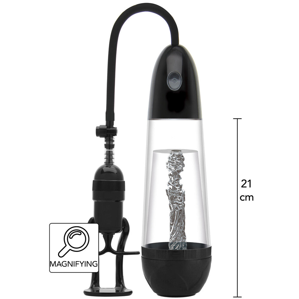 Hidden Desire Fusion X Magnifying Sleeve Penis Pump Black | Penis Pump | Hidden Desire | Bodyjoys