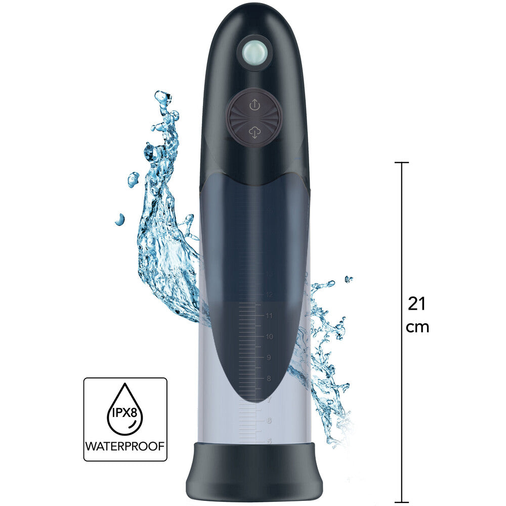 Hidden Desire Fusion X Automatic Aqua Penis Pump Black | Penis Pump | Hidden Desire | Bodyjoys