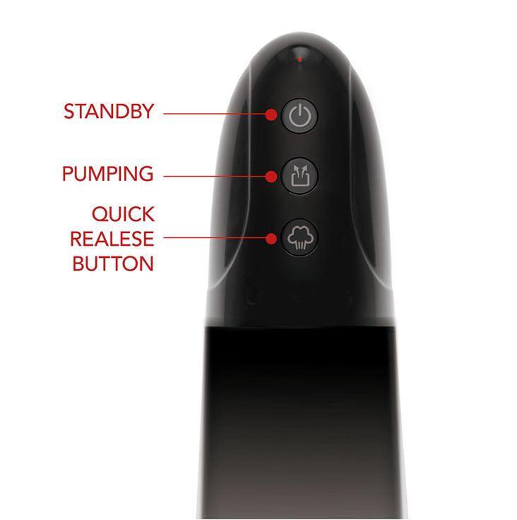 Hidden Desire Fusion X Automatic Magnifying Penis Pump Black | Penis Pump | Hidden Desire | Bodyjoys