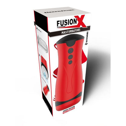 Hidden Desire Fusion X Super Suction Masturbator Red | Male Vibrator | Hidden Desire | Bodyjoys