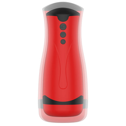 Hidden Desire Fusion X Super Suction Masturbator Red | Male Vibrator | Hidden Desire | Bodyjoys