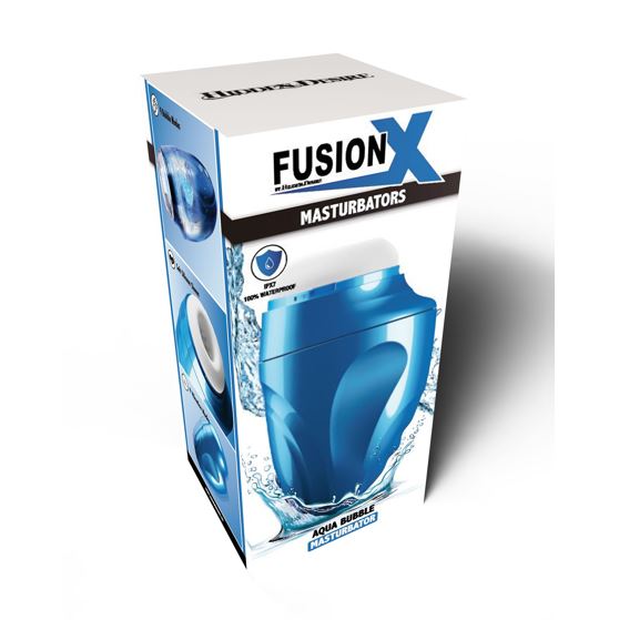 Hidden Desire Fusion X Aqua Bubble Masturbator Blue | Male Vibrator | Hidden Desire | Bodyjoys