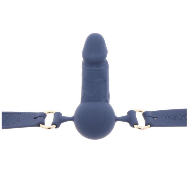 Taboom Silicone Supreme Penis Ball Gag Blue | Bondage Gag | Taboom | Bodyjoys