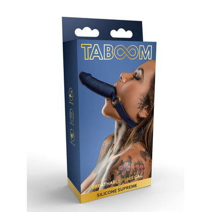 Taboom Silicone Supreme Breathable Penis Gag Blue | Bondage Gag | Taboom | Bodyjoys