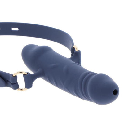 Taboom Silicone Supreme Breathable Penis Gag Blue | Bondage Gag | Taboom | Bodyjoys