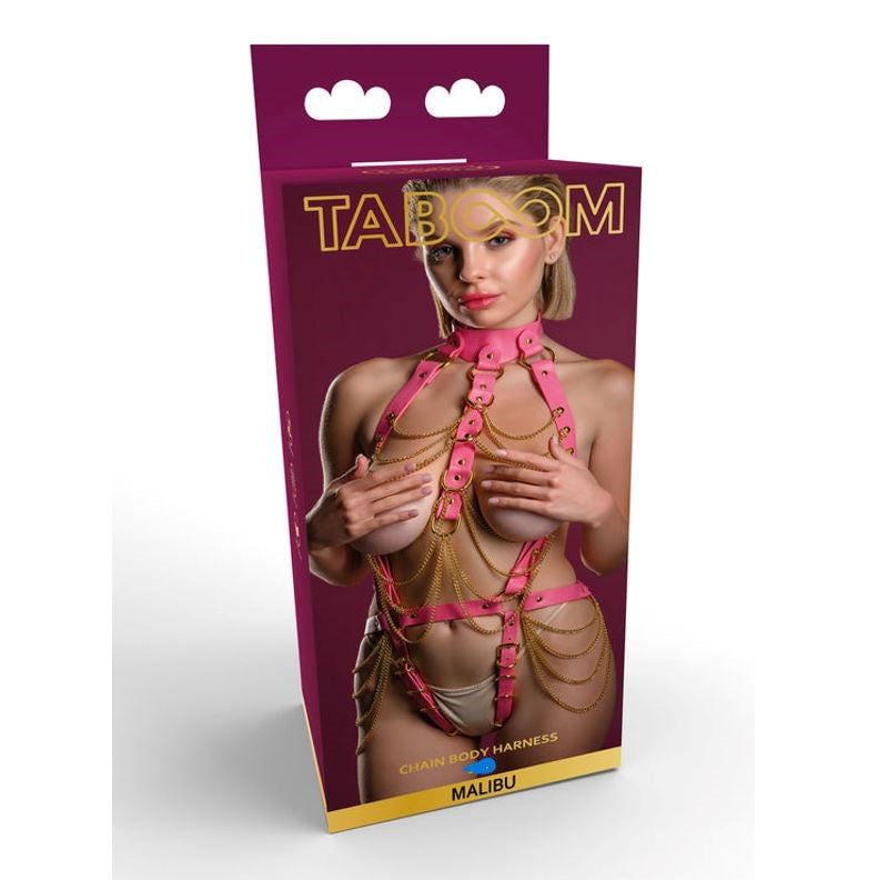 Taboom Malibu Bondage Chain Body Harness Large To XL | Bondage Body Harness | Taboom | Bodyjoys