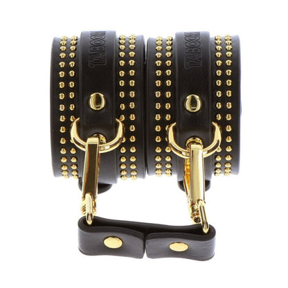 Taboom Vogue Studded Ankle Cuffs Set Black | Wrist & Ankle Restraint | Taboom | Bodyjoys