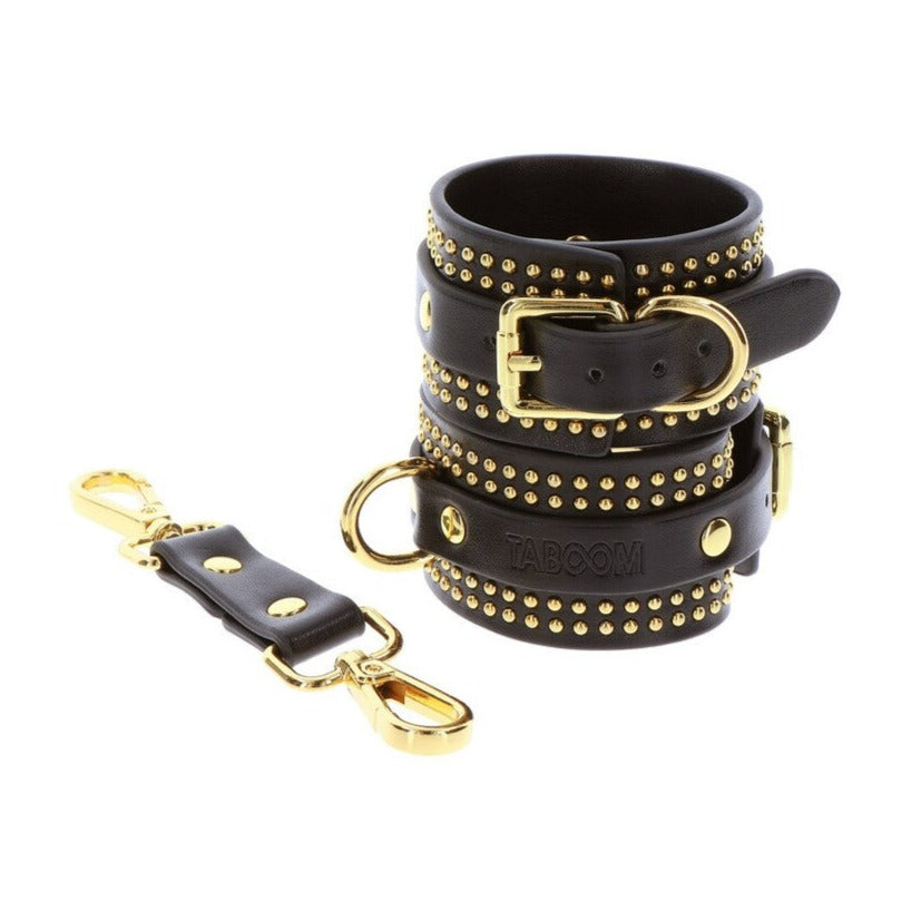 Taboom Vogue Studded Ankle Cuffs Set Black | Wrist & Ankle Restraint | Taboom | Bodyjoys