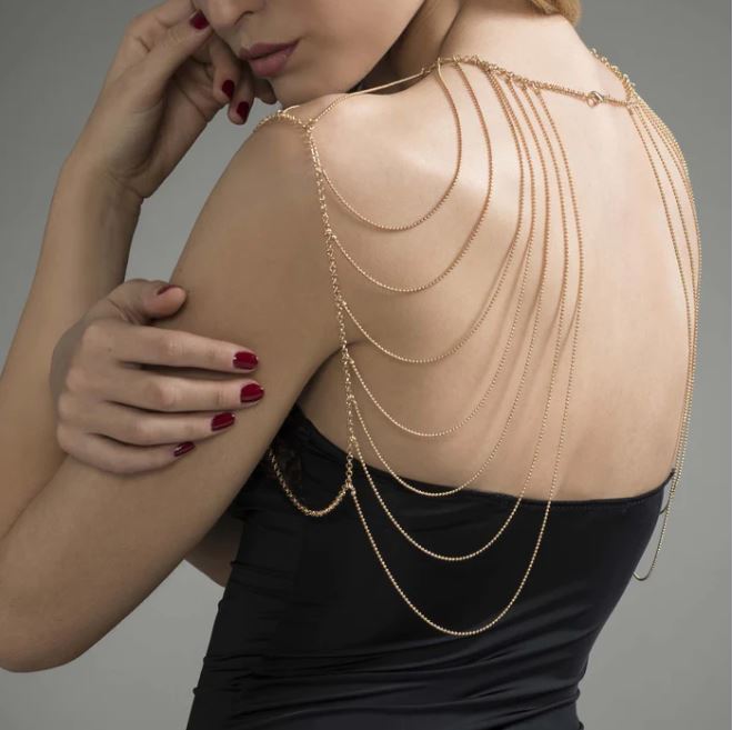 Bijoux Indiscrets Magnifique Shoulders And Back Jewellery Gold | Sexy Accessories | Bijoux Indiscrets | Bodyjoys