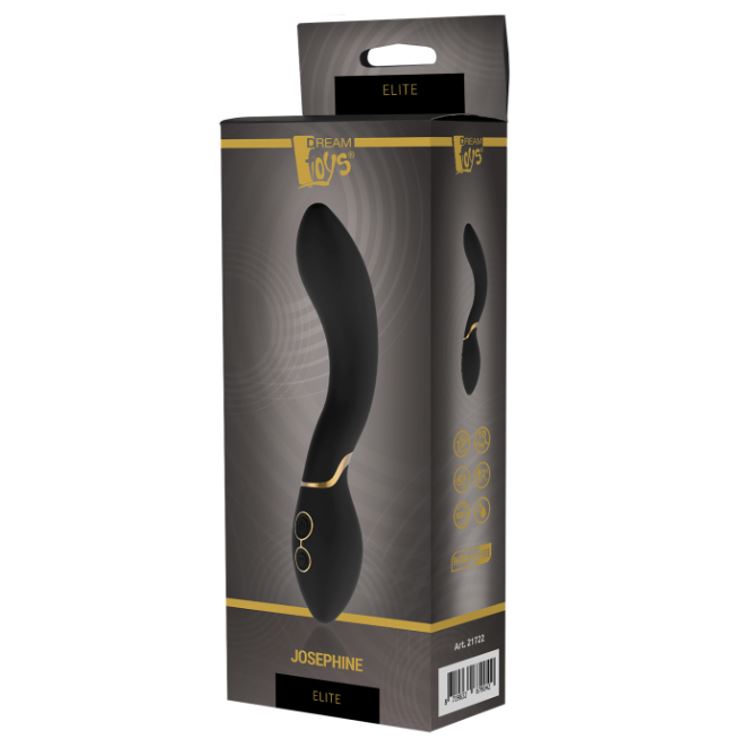 Elite Josephine G-Spot Rechargeable Vibrator Black | G-Spot Vibrator | Dream Toys | Bodyjoys