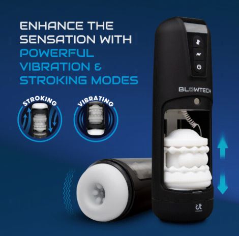 Blowtech Auto Stroker Machine Ultimate Thrusting Masturbator | Male Vibrator | Dream Toys | Bodyjoys