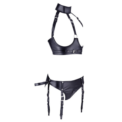 Cottelli Bondage Open Bra And Briefs | Female Fetish Underwear | Cottelli Lingerie | Bodyjoys