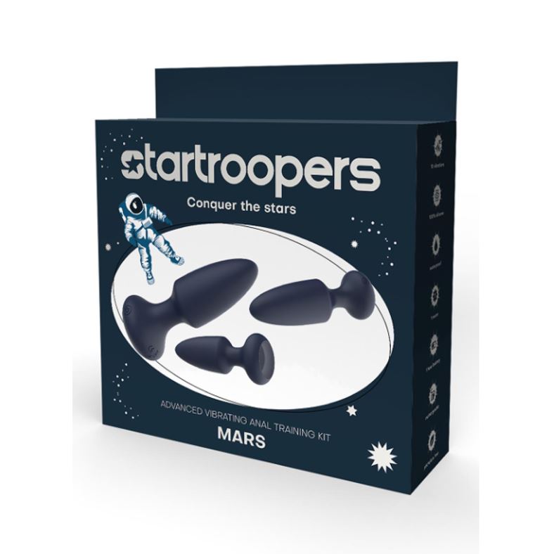 Startroopers Mars Advanced Vibrating Anal Plug Training Kit | Butt Plug Set | Dream Toys | Bodyjoys