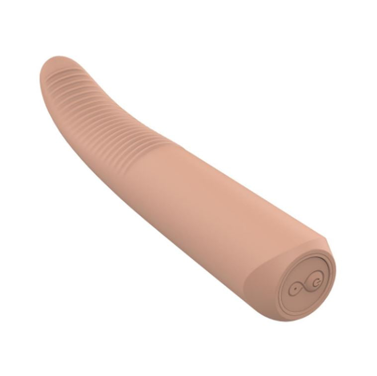 Nude Laurel Mini Travel Massager Flesh Brown | Bullet Vibrator | Dream Toys | Bodyjoys