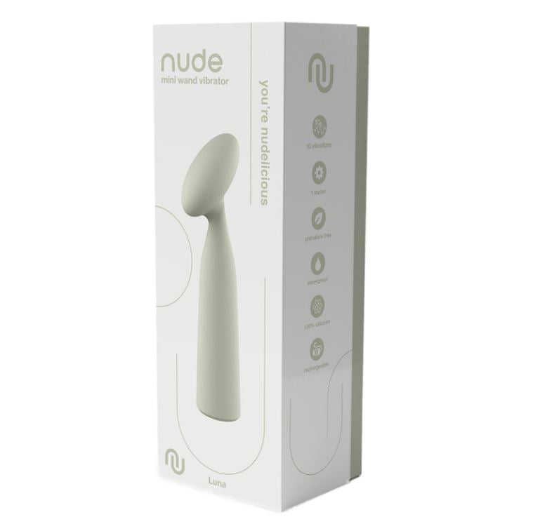 Nude Luna Mini Wand Vibrator Green | Bullet Vibrator | Dream Toys | Bodyjoys